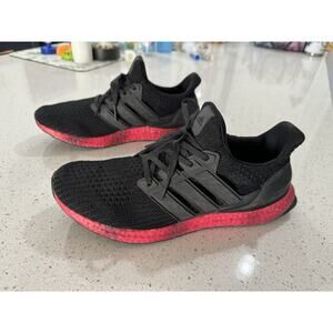 Adidas Ultraboost "Rainbow Pack BRED" Black & Red Running Shoes Sz 11 FV7282